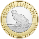 Реверс 5 евро 2014 года. Аландские острова (Орлан-белохвост), Финляндия