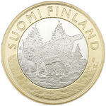 Реверс 5 евро 2015 года. Хяме (Рысь), Финляндия