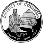 Реверс 25 центов 2009 года. Округ Колумбия, Соединённые Штаты Америки