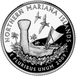 Реверс 25 центов 2009 года. Северные Марианские острова, Соединённые Штаты Америки