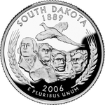 Реверс 25 центов 2006 года. Южная Дакота, Соединённые Штаты Америки
