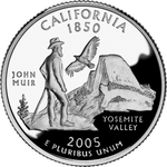 Реверс 25 центов 2005 года. Калифорния, Соединённые Штаты Америки